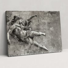 Popcas Michelangelo Kanvas Tablo - Zarif Kadın Figürü - Duvar Dekorasyonu Duvar Sanatı