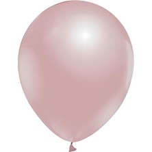 Mini Parti Metalik Gül Kurusu 10'lu Balon Şık Parti Dekorasyonu için Modern Renk