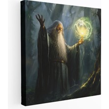 Popcas Orta Dünya Duvar Dekorasyonu: Güçlü Büyücü - Orta Dünya Ev Dekorasyonu Büyüler Duvar Dekorasyonu