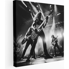 Popcas Metallica Canlı Performans Duvar Sanatı: Metallica Duvar Sanatı Kanvas Tablo Canlı Performans