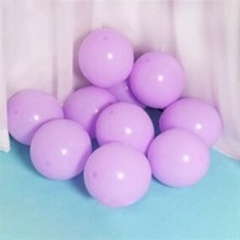 12 Inç Standart Boy Makaron Balon 50 Adet Lila