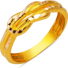 Aşk Düğümü 14 Ayar Altın Ajda Yüzük