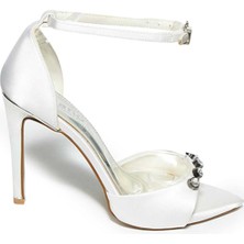 Bestello Taşlı Açık Burun Detaylı Neolit Taban Ince Topuklu Ayakkabı 331-140 Kadın Ayakkabı