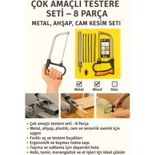 Çok Amaçlı Testere Seti – 8 Parça Metal, Ahşap, Cam Kesim Seti