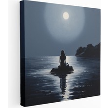 Popcas Masal Denizkızıyla Ay Işığı Serenadı Kanvas Tablo