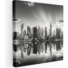 Popcas Manhattan Manzaralı Panoramik Kanvas Tablo