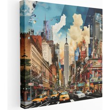 Popcas New York Şehri Koleksiyonu Kanvas Tablo Baskı