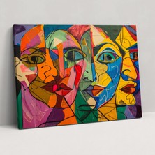 Popcas Pablo Picasso Duvar Dekorasyonu - Canlı Renklerle Pablo Picasso Kanvas Tablo
