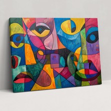 Popcas Pablo Picasso Tarzı Kanvas Tablo - Oyunbaz Pablo Picasso Duvar Sanatı Kanvas Tablo