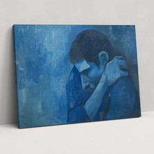 Popcas Pablo Picasso Mavi Dönem Duvar Dekorasyonu - Kanvas Tablo Duvar Dekorasyonu