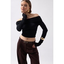 Hynova Omuz Dekolte Straplez Bluz