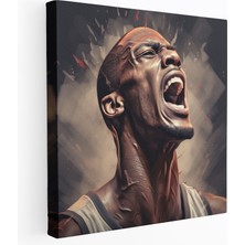 Popcas Nba Kanvas Tablo - Ilham Verici Bir Oyuncunun Fotoğraf Gerçekçi Duvar Sanatı - Nba Tutku Duvar Sanatı Ev Dekorasyonu