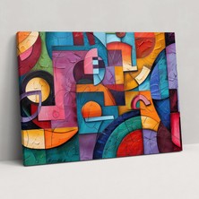 Popcas Pablo Picasso Duvar Sanatı - Pablo Picasso Duvar Dekorasyonu Geometrik Şekiller Duvar Sanatı