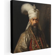 Popcas Süleyman Muhteşem Portre Kanvas Tablo