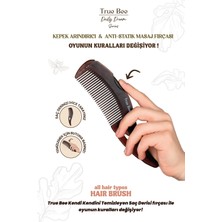 True Bee Masaj Fırçası - Kendi Kendini Temizleyen, Kepek Önleyici, Tüm Saç Tiplerine Uygun Plastik
