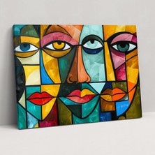 Popcas Cubism Pablo Picasso Tablo Sanatı - Ev Dekorasyonu Kanvas Tablo
