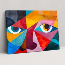 Popcas Pablo Picasso Soyut Geometrik Şekiller Kanvas Tablo - Pablo Picasso Kanvas Duvar Sanatı Ev Dekorasyonu
