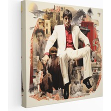 Popcas Scarface Kanvas Tablo - Görsel Olarak Etkileyici Duvar Sanatı