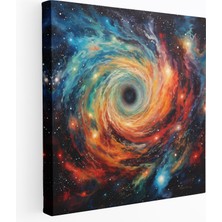 Popcas Gökyüzü Duvar Sanatı - Yıldız Haritası Kanvas Tablo Canlı Renkler Duvar Dekorasyonu