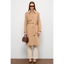 Gömlek Yaka Punto Dikiş Detaylı Premium Kaban A.kamel 3125