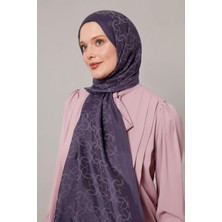 Kot Mavi Geometrik Desen Grazia Şal