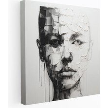 Popcas Scarface Kanvas Tablo - Siyah Beyaz Sade Bir Zarafet Minimalist Sanat Eseri