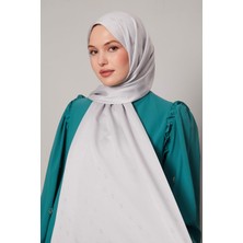 Gümüş Mini Lvd Baskılı Jakarlı Şal