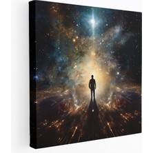 Popcas Yıldız Haritası Duvar Dekorasyonu - Yıldız Haritası Kanvas Tablo Sanatı Yıldızlı Galaksi Diğerlerini Hayal Etmeye Davet Et