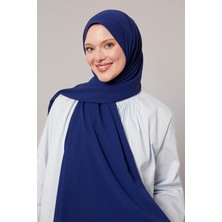 Lacivert Düz Trend Şal