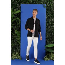 G 1534 Slim Fit Siyah Klasik Gömlek