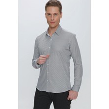 G 1526 Slim Fit Beyaz Spor Gömlek