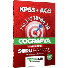 Yediiklim 2026 Kpss Meb-Ags Coğrafya Hedef 18 De 18 Konu Özetli Soru Bankası