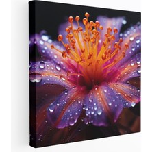 Popcas Vahşi Çiçekler Duvar Sanatı - Etkileyici Makro Fotoğrafçılık - Kanvas Tablo - Vahşi Çiçek - Duvar Sanatı - Detaylarla Dolu