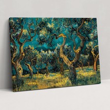 Popcas Vincent Van Gogh Zeytinlik Kanvas Tablo - Ev Dekorasyonu ve Duvar Sanatı Için Vincent Van Gogh Eseri