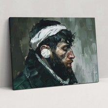 Popcas Vincent Van Gogh Kendi Portresi Kanvas Tablo - Duvar ve Ev Dekorasyonu Için Vincent Van Gogh Tablosu