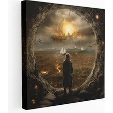 Popcas Yüzüklerin Efendisi Kanvas Tablo - Gerçeküstü Karışık Medya - Yüzüklerin Efendisi Hayal Gücü Duvar Dekorasyonu