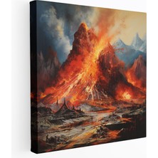 Popcas Yüzüklerin Efendisi Tuval Tablo - Yanardağ - Yüzüklerin Efendisi Duvar Sanatı Tuval Duvar Sanatı Ev Dekorasyonu