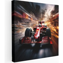 Popcas Formula 1 Yarış Arabası Kanvas Tablo