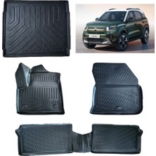 Rizline C3 Aircross Mhev Hybrit 2025 Sonrası 3D Paspas ve  Alt Bagaj Havuzu