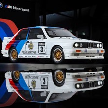 1988 Bmw M3 E30 Mpower 1:24 Diecast Metal Model Araba Koleksiyon Sesli Işıklı Beyaz