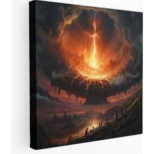 Popcas Yüzüklerin Efendisi Kanvas Tablo - Yüzüğün Yıkımı