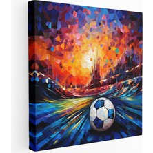 Popcas Futbol Mozaik Kanvas Tablo