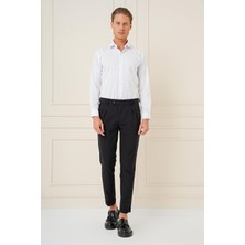 G 1577 Slim Fit Beyaz Klasik Gömlek