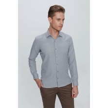 Gk 672 Slim Fit Siyah Klasik Gömlek