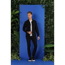 G 1553 Slim Fit Siyah Klasik Gömlek