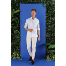 Efor Erkek G 1555 Slim Fit Açık Mavi Klasik Gömlek