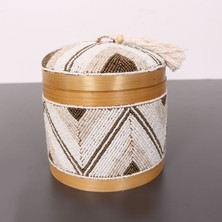 Mylamp Bali Boncuklu Bambu Saklama Kutusu M 15X17 cm
