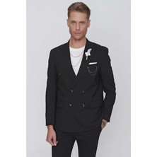 C 622 Slim Fit Siyah Spor Ceket