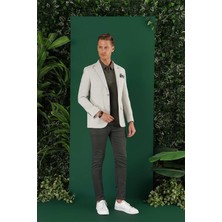 C 636 Slim Fit Mavi Spor Ceket