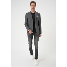 C 695 Slim Fit Antrasit Spor Ceket